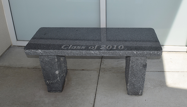 Class 2010 bench