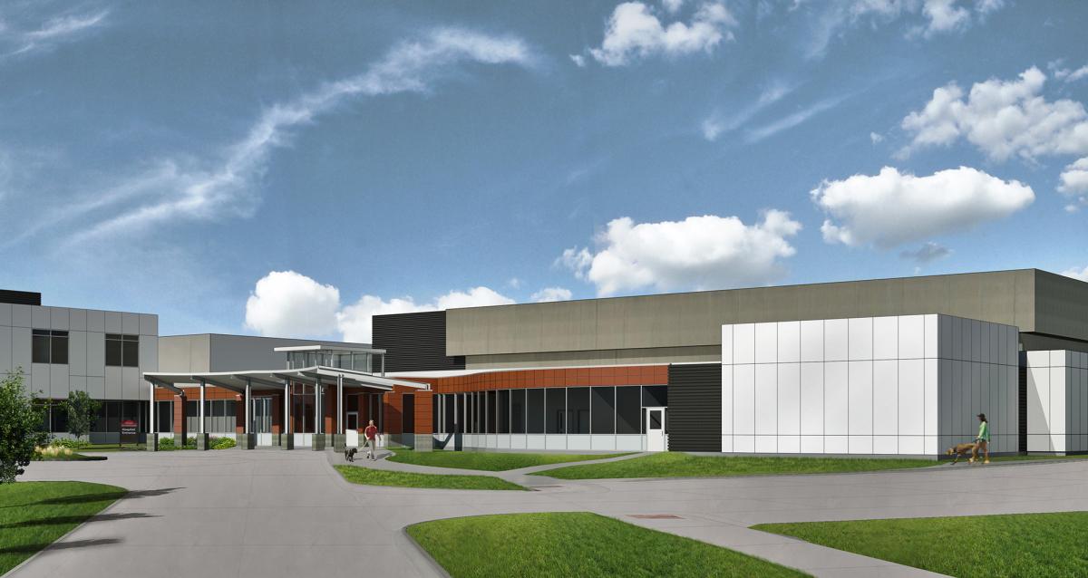 ISU Pet Cancer Clinic rendering